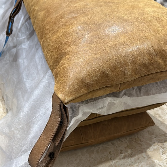 NWOT Anthropologie Hemming Leather Headboard Cushion - Picture 3 of 3